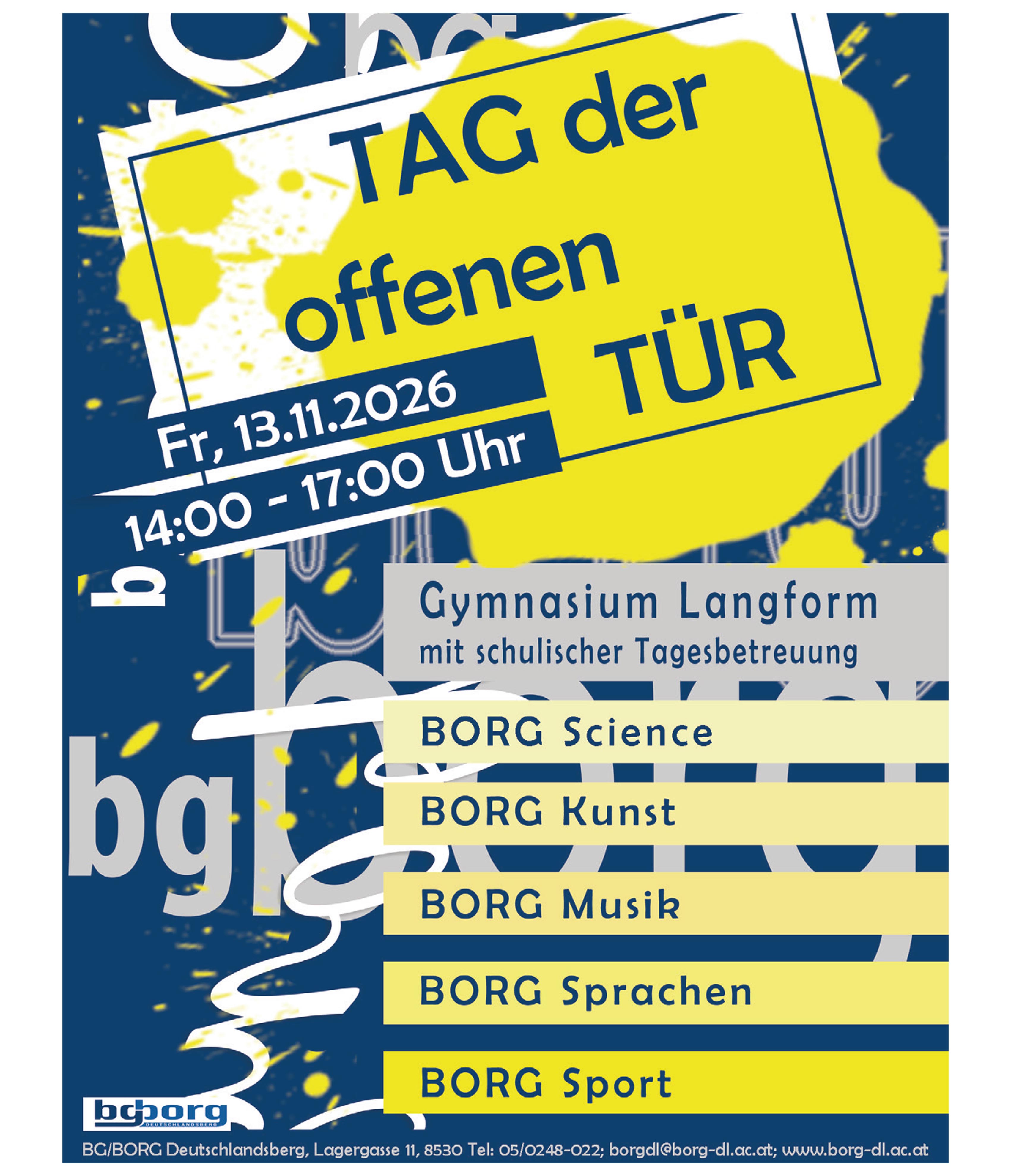 Tag der offenen Tur BORG Deutschlandsberg