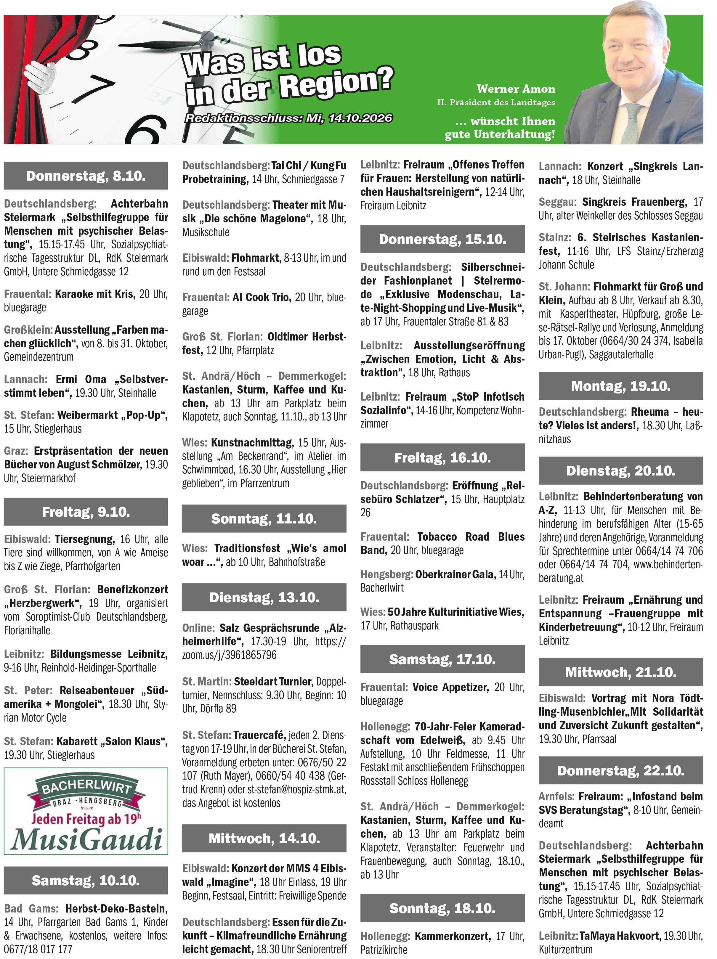 Veranstaltungskalender AG13